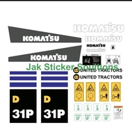 Sriker Dozer Komatsu D31P Decal Sticker