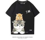 日本 Mofusand 鯊魚貓 上班貓 男女 純棉 tee code 08