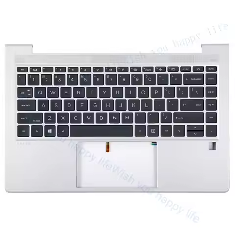 LULU for HP Probook 440 G8 G9 ZHAN 66 Pro 14 G4 G5 Wrist Rest Keyboard Backlit 2US