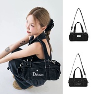 Ready Stock DEINET Korean Designer Brand Denim Corduroy Mini Handbag Fitness Travel Bag