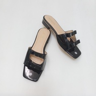 Annel Jenny in Black - 1 inch Heels Sandals