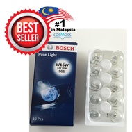 10 PCS ORIGINAL Bosch Pure Light W16W 12V 16W Bulb 921 T15 T-15 BULB