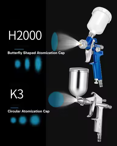 Fine Mini Repair Gun K3, H2000 Model With Caliber Of 0.5/0.8/1.0mm Suitable For Small Area Repair Of