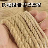‍🚢Hemp Rope Wholesale Factory Fine Hemp Rope Crafts Decorative Rope Cat Scratching Post Rope Tug of War RopediyTag Rope