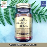 วิตามินบีหก วิตามินบี Vitamin B6 50 mg 100 Tablets - Solgar