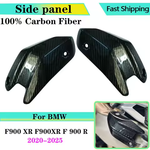 Motorcycle Accessories 100% Carbon Fiber Muffler Cover Fairings For BMW F900 XR F900XR F 900 R 2020-