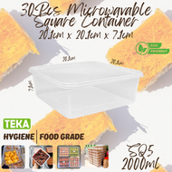 SQ5 / SQ7 30 In 1 2000ml / 3000ml Microwavable Square Container - Teka