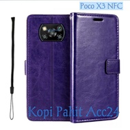 Case Untuk Xiaomi Poco X3 Nfc X3 Pro Flip Cover Wallet Sarung Hp Casing Dompet Flip Magnet