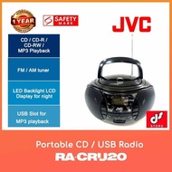 JVC RA-CRU20 Portable CD / USB Radio WITH 1 YEAR WARRANTY