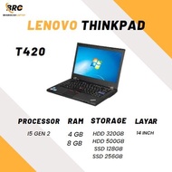 Laptop Lenovo Thinkpad T420 core i5 ram 8gb ssd 250gb mouse wireless