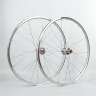 700C Bicycle Wheel 5 Bearings Hub 120 Ring Wheelset Retro Road Bike Rim Disc-brake V-brake Travel Gravel Cycling Parts