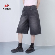 [KIRSH] PLAIN LOOSE-FIT BERMUDA DENIM PANTS | 26SS | Casual Fit Jeans | Korean Style | Trendy Look |