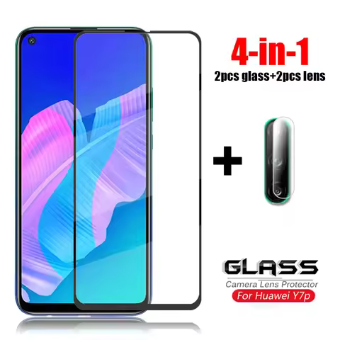 4-in-1 For Glass Huawei Y7p Tempered Glass For Huawei Y5p Y6p Y9S Y8S Camera Lens Screen Protector H