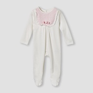 Babyshop Giggles Bow Accent Closed Feet Sleepsuit With Long Sleeves