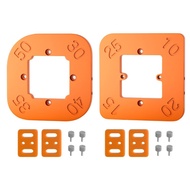 HL 2Pcs Reusable Positioning Tool Radius Routing Template Woodworking Radius Jig Cutting Auxiliary T