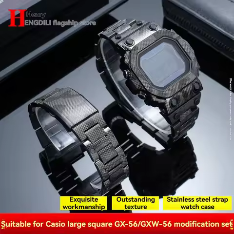 GX-56BBR-1 Modified Stainless Steel Camouflage case+strap For Casio G-SHOCK GX-56 GXW-56BB Mod kit M