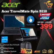 Acer TravelMate Spin B118 Intel Celeron / 4gb ram / 64gb ssd