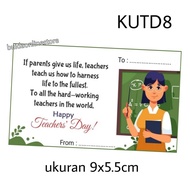 kartu ucapan selamat hari guru happy teacher's day - kutd8 - perbiji