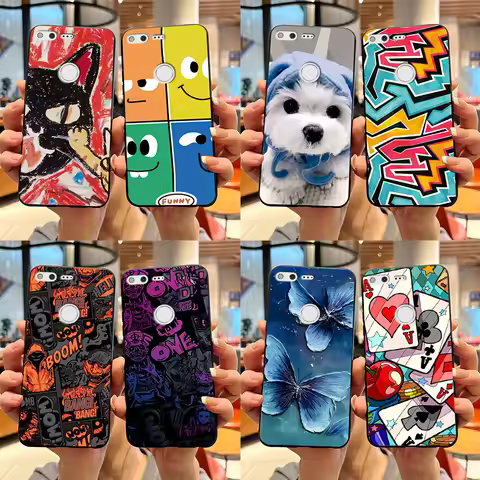 For Google Pixel XL Phone Case Cute Cartoon Soft Silicone Protect Cover Coque For Google Pixel 1 XL 