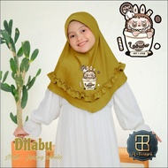 Children's INSTANT HIJAB AL-JAZEERA LABUBU DI PUMPKIN COMFORTABLE TO WEAR ORI AL-JAZEERA
