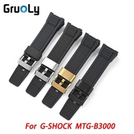 Resin TPU Watchband Strap For Casio G-SHOCK MTG-B3000 Replace Band Belt Stainless Steel Buckle Accessories