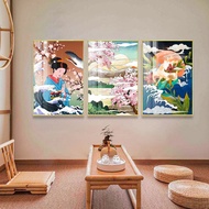 Japanese Style Restaurant Decoration Painting Soft Background Wall Painting Izakaya Restaurant Mural