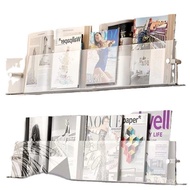 Magazine Rack Simple Acrylic Bookshelf Wall Picture Book Transparent Display Rack Wall Hanging Simple Wall Shelf Manufacturer