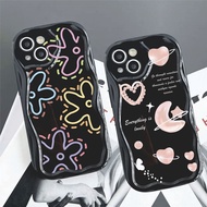 [87] Case iphone 6 6+ 7 7+ 8 8+ 11 12 13 14 15 X XS XR Soft Case Casing Wave Silicone