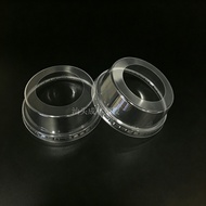 98 Caliber Transparent Snow Top Lid PET Cold Drink Cup Lid Large Hole Lid Disposable Plastic Cup Lid