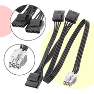 BT 6Pin PCIE Power Supply Cable to 4PIN D Type X4 X3 Cord For LEADEX G650