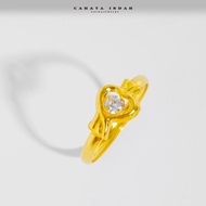 Gem LOVE Gold Ring - 16K(700%) - Under 1GRAM