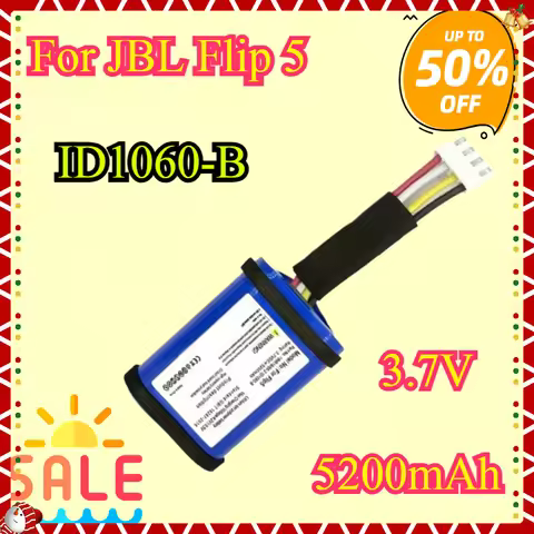 New High Quality Replacement Battery ID1060-B for JBL Flip 5 Flip5 5200mAh Bluetooth Outdoor Speaker