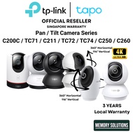 Tapo Camera CCTV IP Camera 360 WIFI 2K QHD TP-Link C200C C211 TC71 TC72 C225 C260 C250