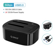 ORICO Dual-Bay Hard Drive Docking Station สำหรับ2.5/3.5นิ้ว HDD SSD SATA To USB 3.0 HDD Docking Stat