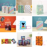 Cartoon Mario/Mickey Gift Bag Paper Bag Party Supplies Tote Paper Bag Kids Birthday Candy Bag