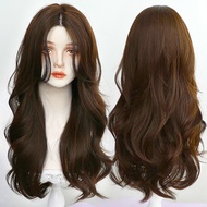 Ladies Long Curly Hair Black Curly Wig