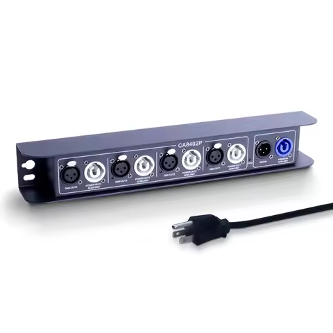 Pknight DMX512 Signal Splitter Amplifier, 1 In 4 Out Optically Isolated DMX Distributor with Indepen