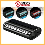 Rotating solar phone number plate for car tab with led light - Car parking number plate
