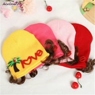 Baby hat/baby noni hat/baby bonnet hat/fake hair hat/imported baby hat/children's hat/baby beanie