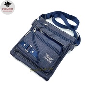 Fashion Style ☃BS Jeans Crossbody Bag Sling Bag Man Shoulder Messenger Bag Beg Sandang Silang Selemp