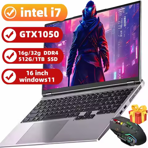 16" intel core i7-8750H GTX1050 gaming laptops portable notebook computer pc 32GB DDR4 1TB windows 1
