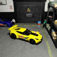 Hot Wheels Loose Corvette C7 R Metallic Yellow