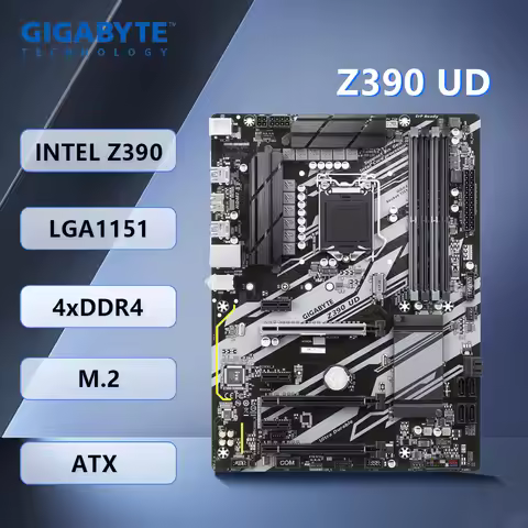 Gigabyte Z390 UD Motherboard LGA 1151 Intel Z390 DDR4 128GB M.2 ATX support Core 9700 9500 9400 9100