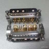 RF (Connector Ready Stock) D-SUB RF 9W4 9W4 Male Seat Curved Pin Male Seat with Bracket Coaxial Curv