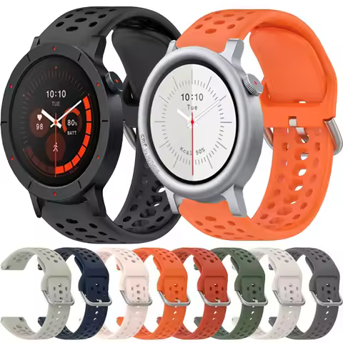 22mm Sports Soft Silicone Strap for CMF Watch 3 Pro 2 1 Bracelet Amazfit Bip Max 6 5 Balance 3 2 1 U