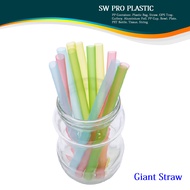 Giant Straw / Disposable Plastic Straw / Bubble Milk Tea Straw / BOBA Straw - 7 inch / 9 inch [ 50pc