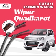 SUZUKI Quad Blade Wiper 4 Rubber 1 SET 2PCS RightKiri for Car Karimun Wagon R W601SUZUKI