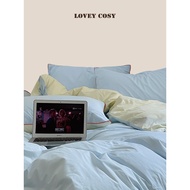 [Korea Light Luxury] LOVEY COSY Cotton Washed Cotton Four-Piece Set Ingrown Rope Style Pure Cotton F