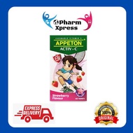 APPETON ACTIV-C (7-12 YEARS OLD)CHEWABLE VITAMIN C 100MG STRAWBERRY/BLACKCURRANT/ORANGE 60S
