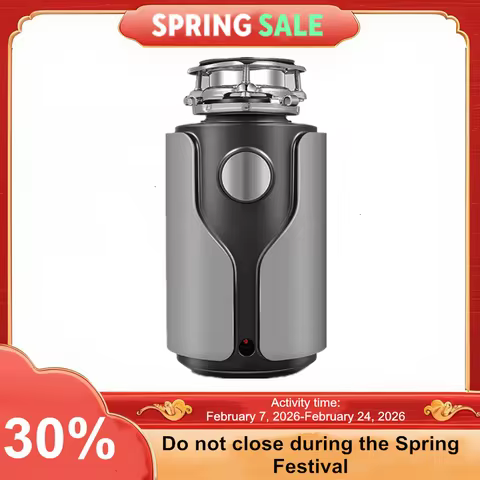 220V 3X Grinding Food Waste Disposer German 1200W Motor Technology Septic Assist 1 HP Household Garb